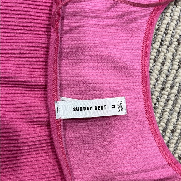 Sunday Best Fuchsia Ribbed Camisole - Picture 2 of 3